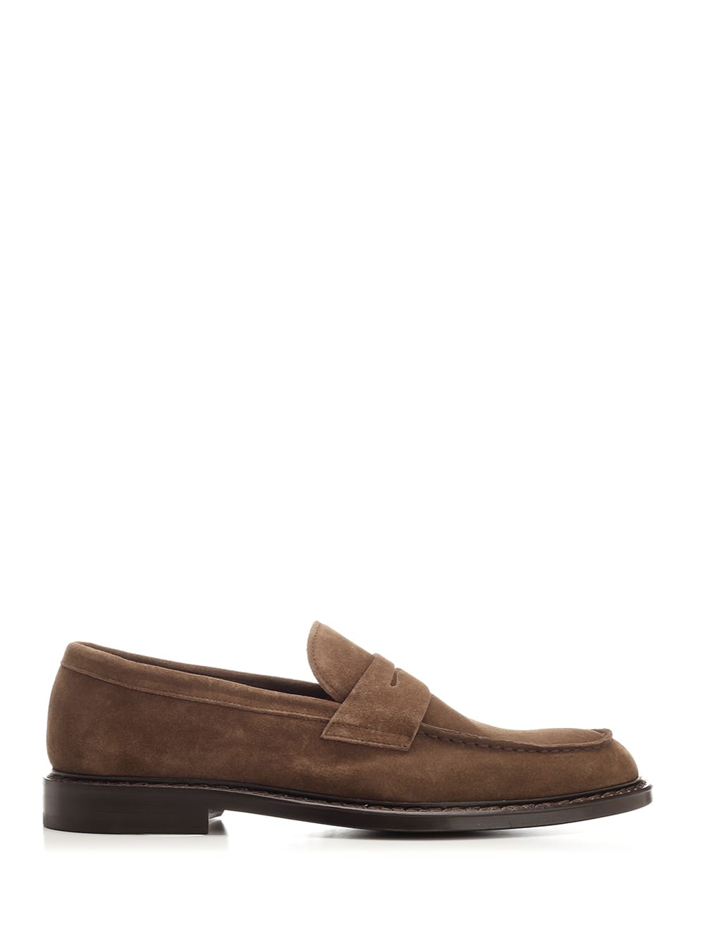 Shop Doucal's Dark Brown Loafer