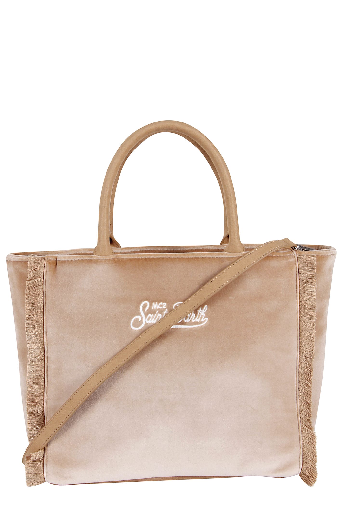 Mc2 Saint Barth Handbag With Strap In Brown