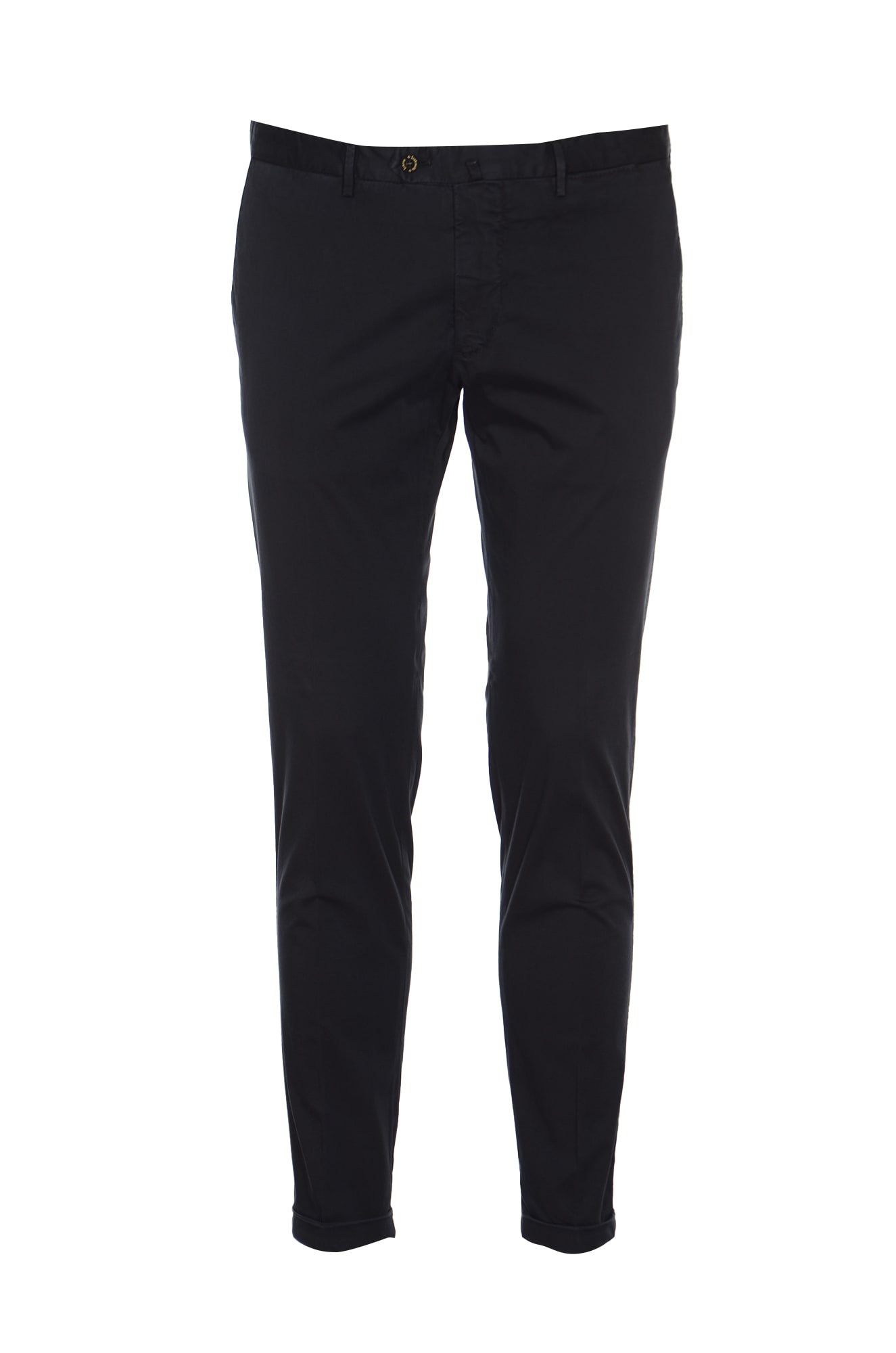 SANTANIELLO BUTTONED FITTED TROUSERS