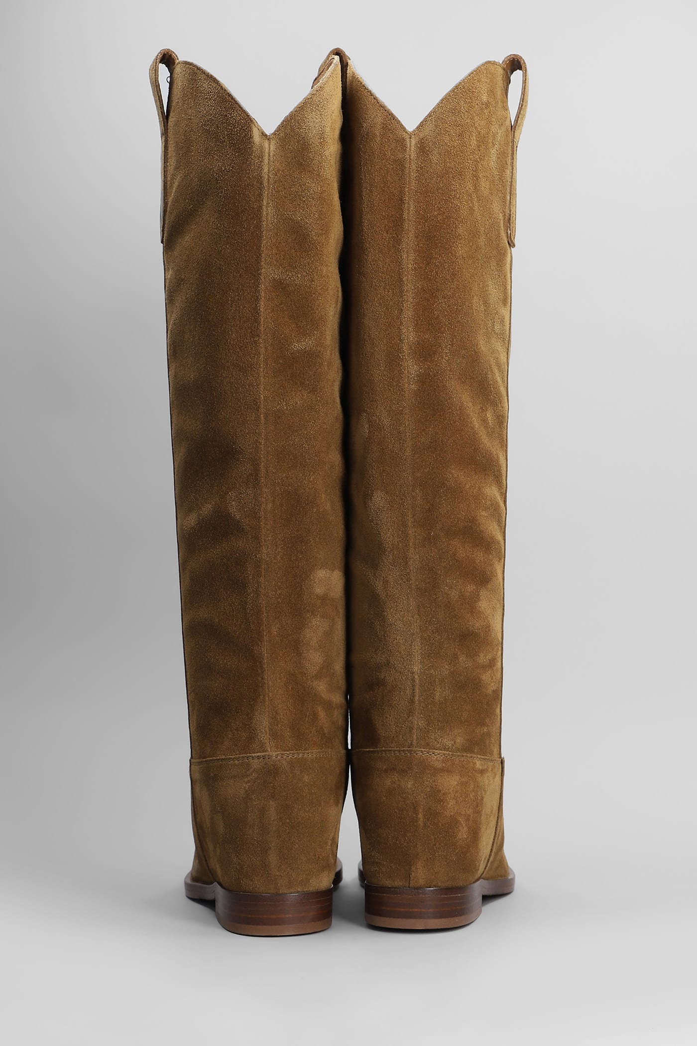 Shop Via Roma 15 In Leather Color Suede