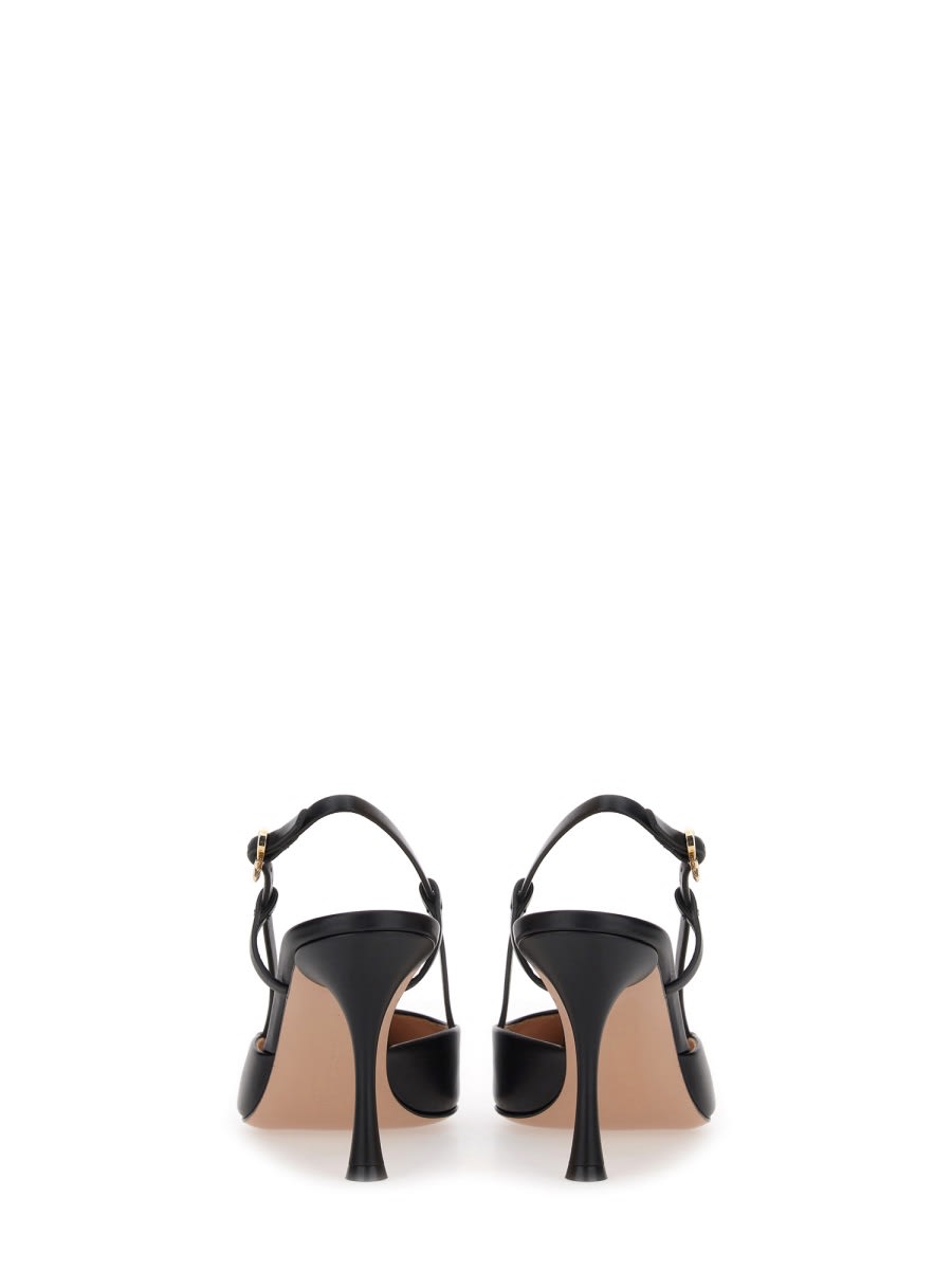 Gianvito Rossi Pumps Ribbon With Back Strap In Black