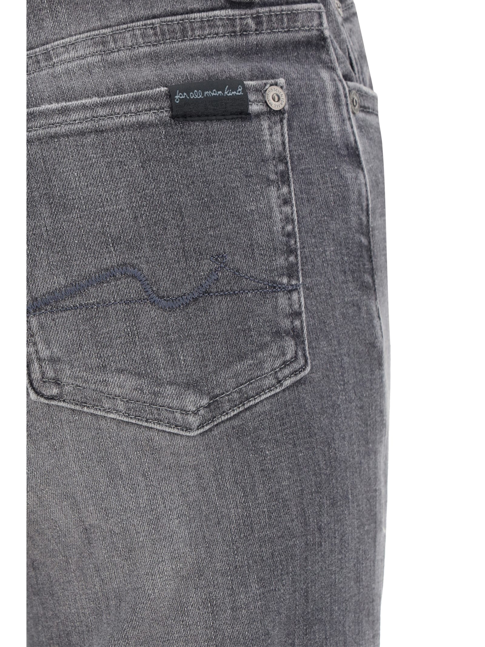 Shop 7 For All Mankind Dojo Soho Jeans In Grey