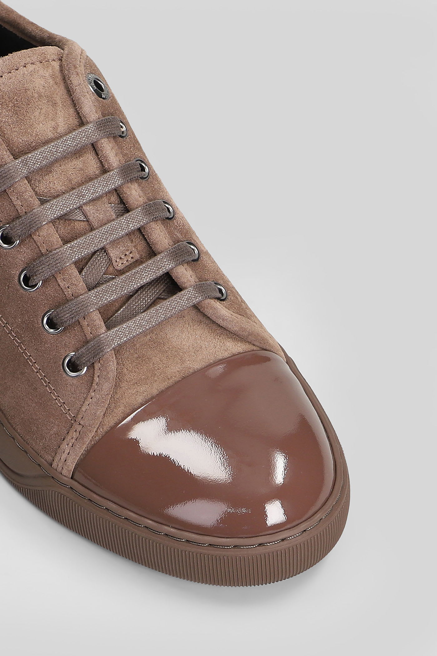 Lanvin Dbb1 Sneakers In Brown Suede In Brown