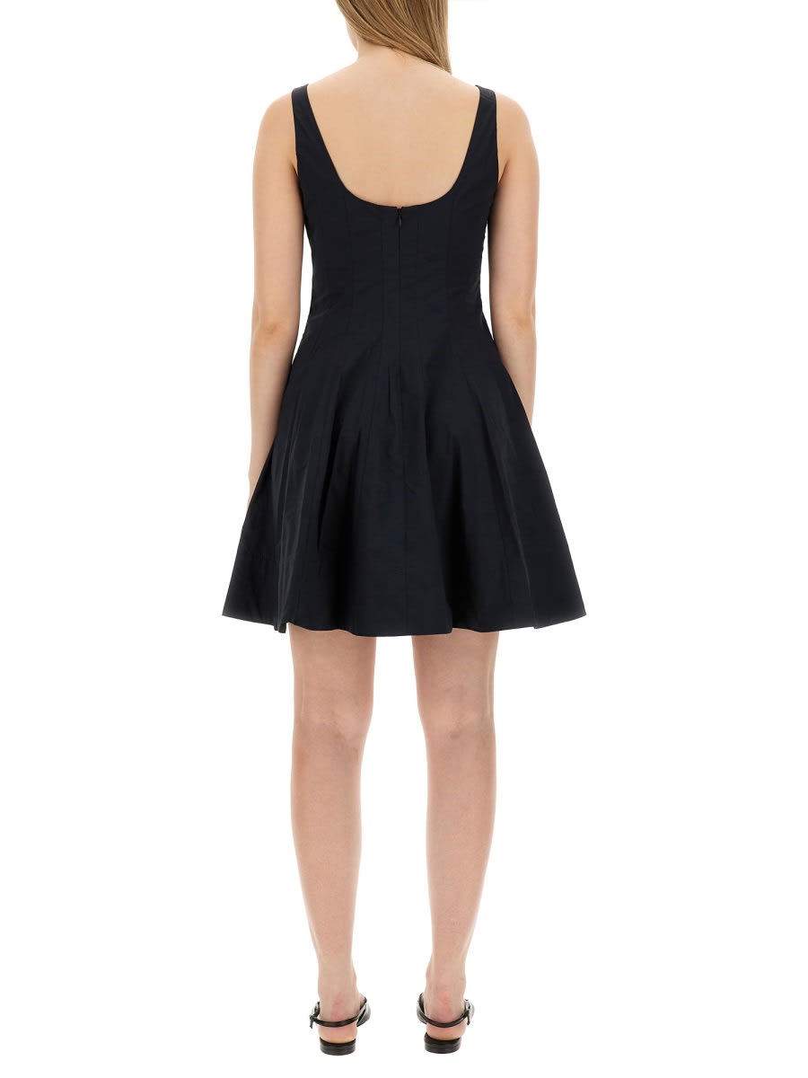 Shop Staud Mini Dress In Black
