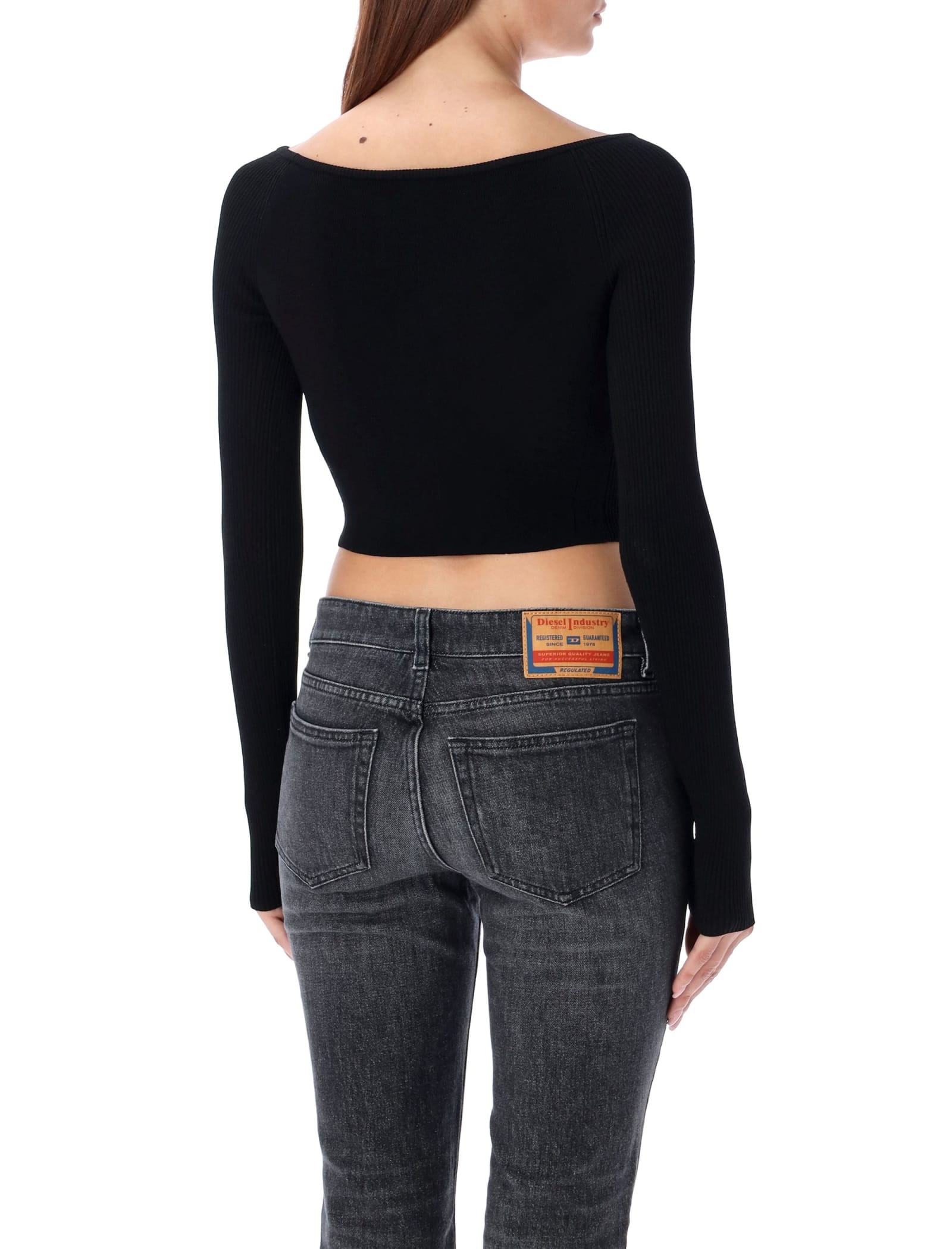 Shop Diesel M-vera Top In Black