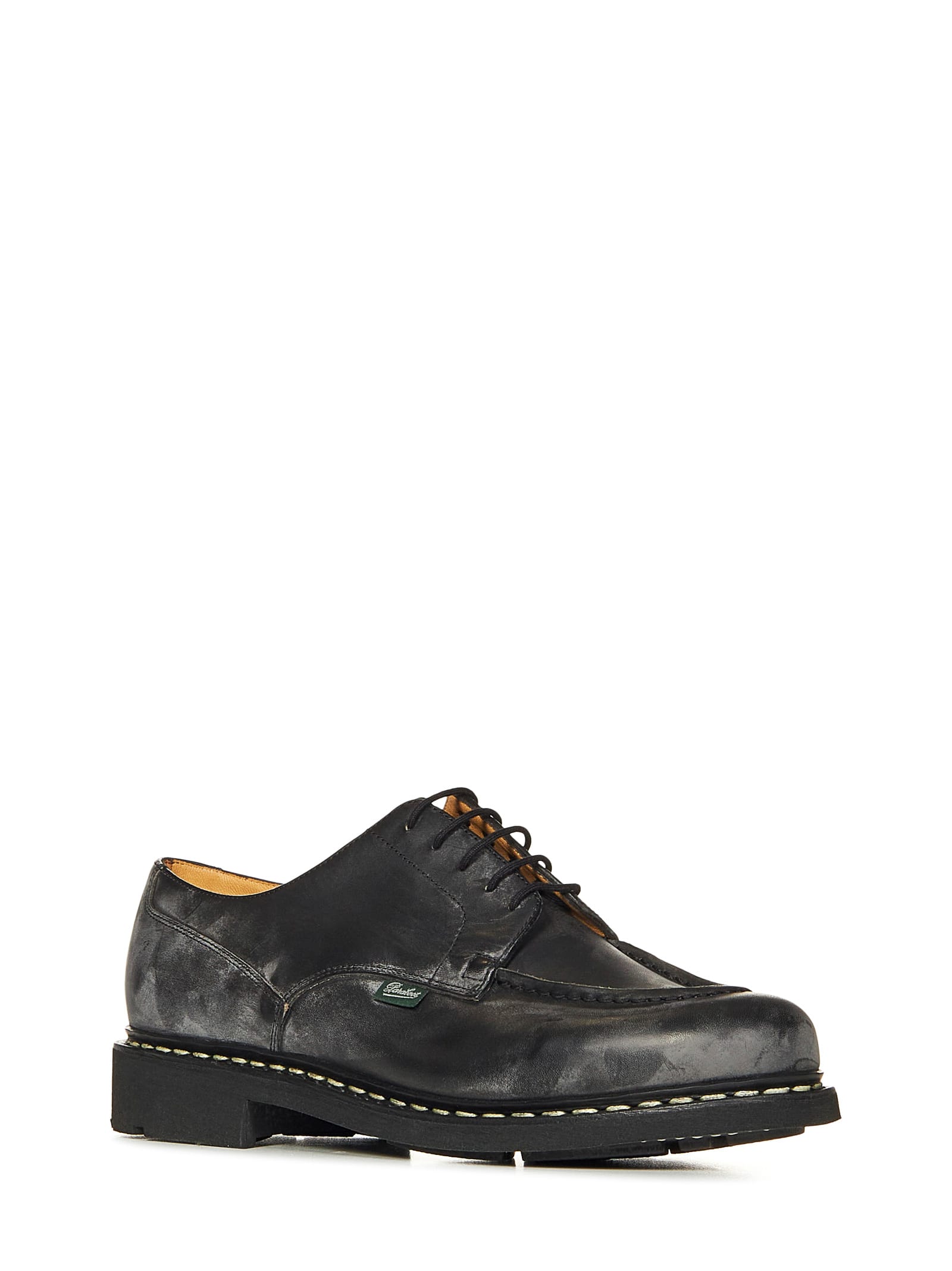 Shop Paraboot Chambord Laced Up In Black