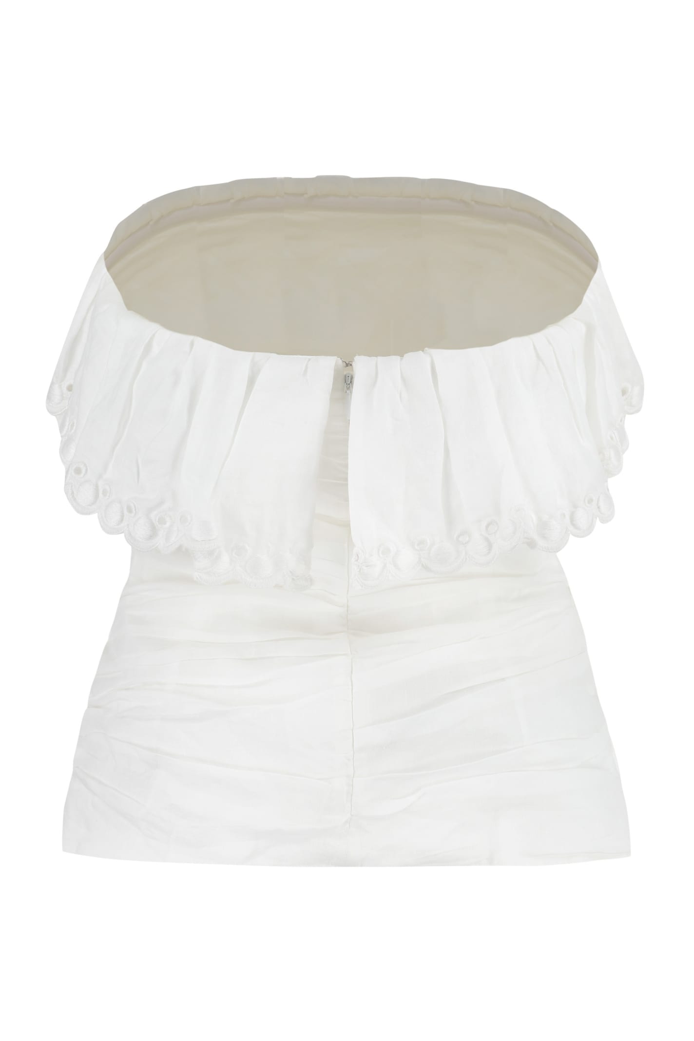 Shop Isabel Marant Orma Off-the-shoulder Top In White