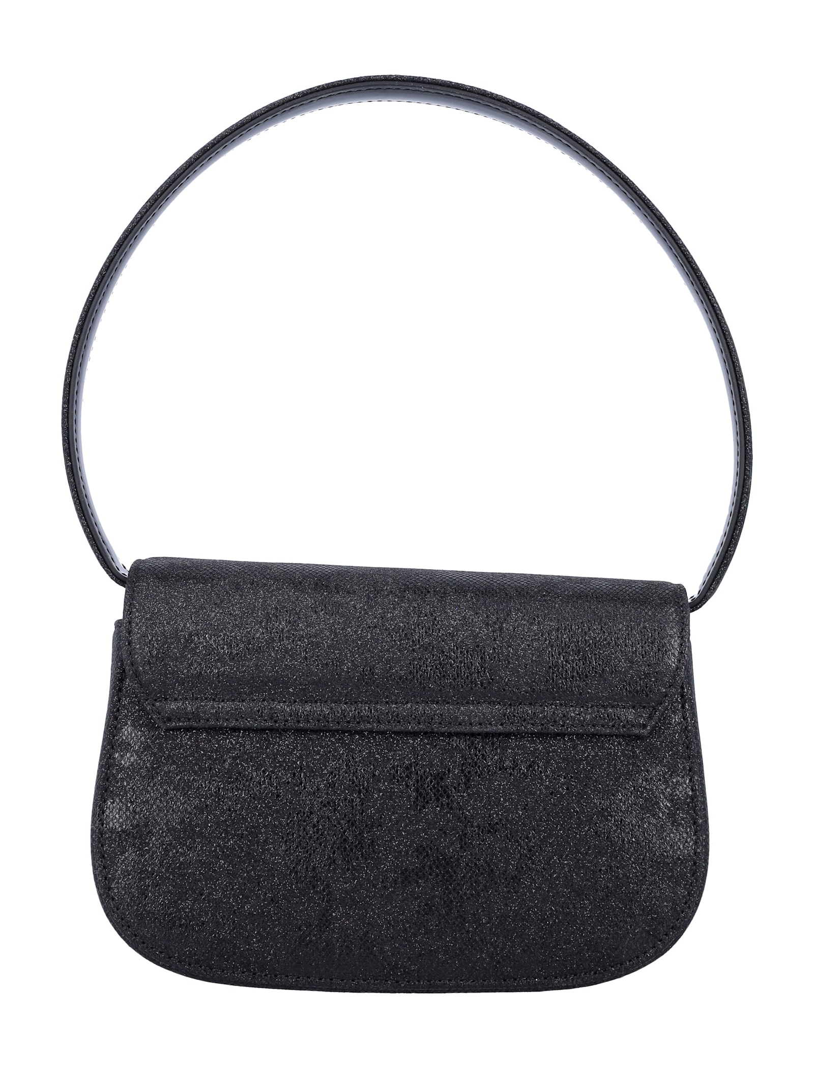 Diesel 1-dr Lurex Shoulder Bag In Black