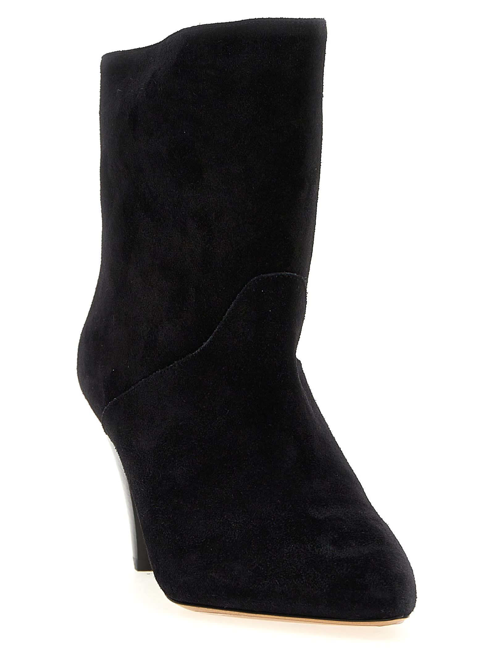 Isabel Marant Loline Ankle Boots In Black