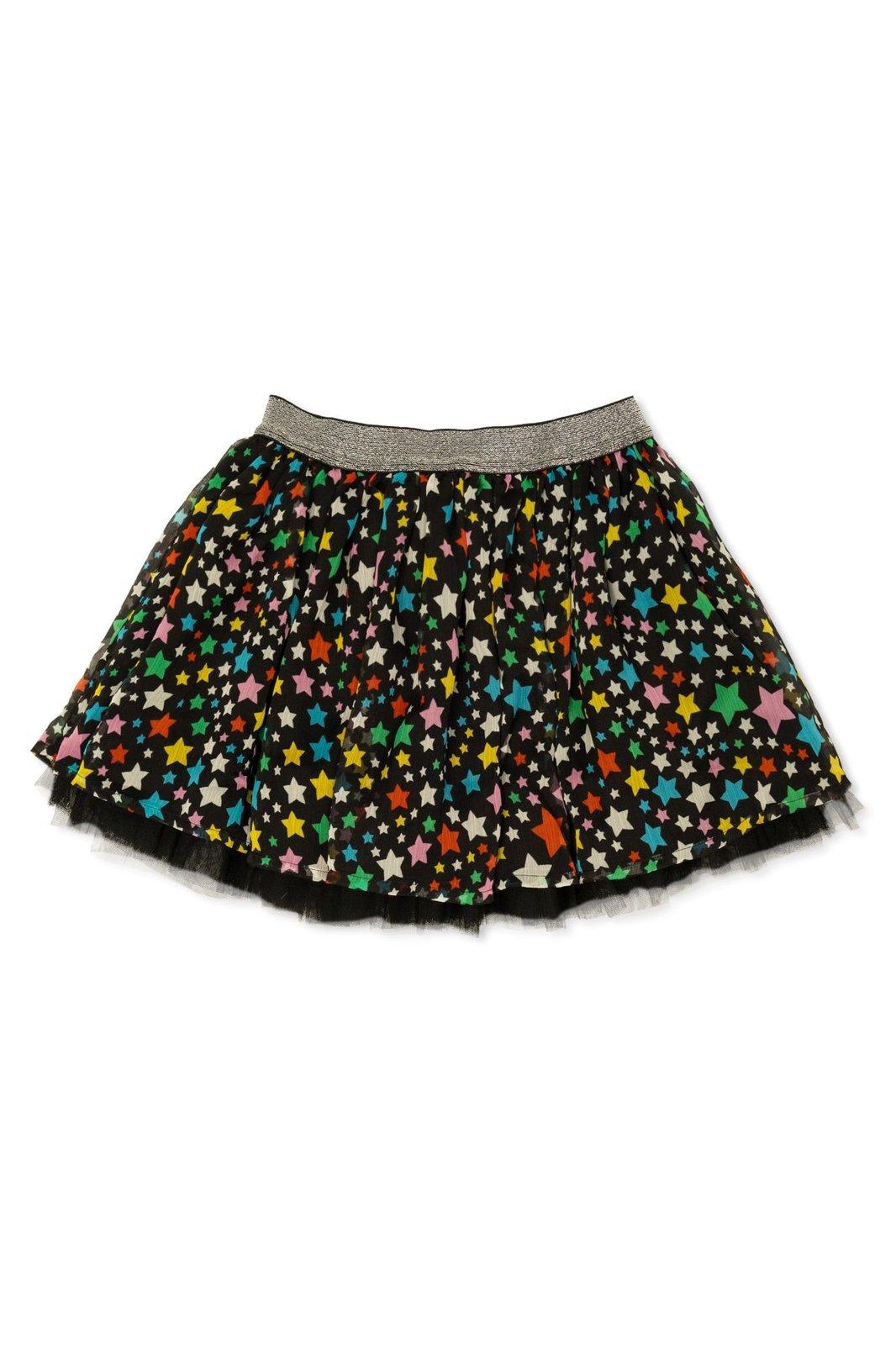 Shop Stella Mccartney Star Printed Mini Skirt In Multicolour