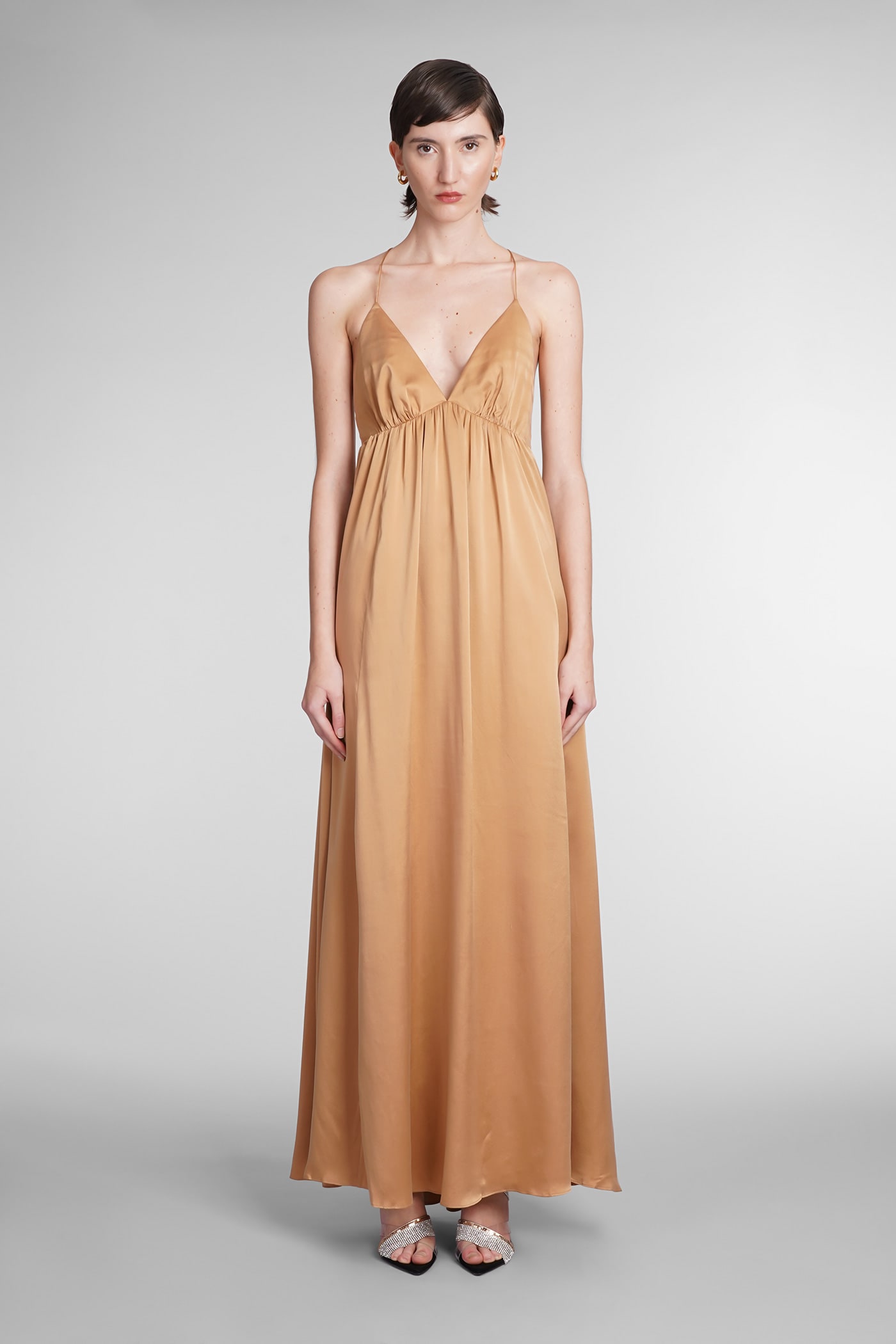 Zimmermann Dress In Brown Silk