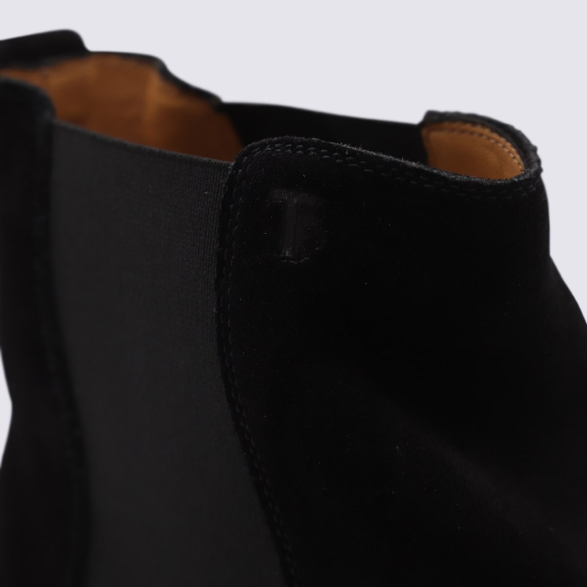 Tod's Black Leather Boots In Black