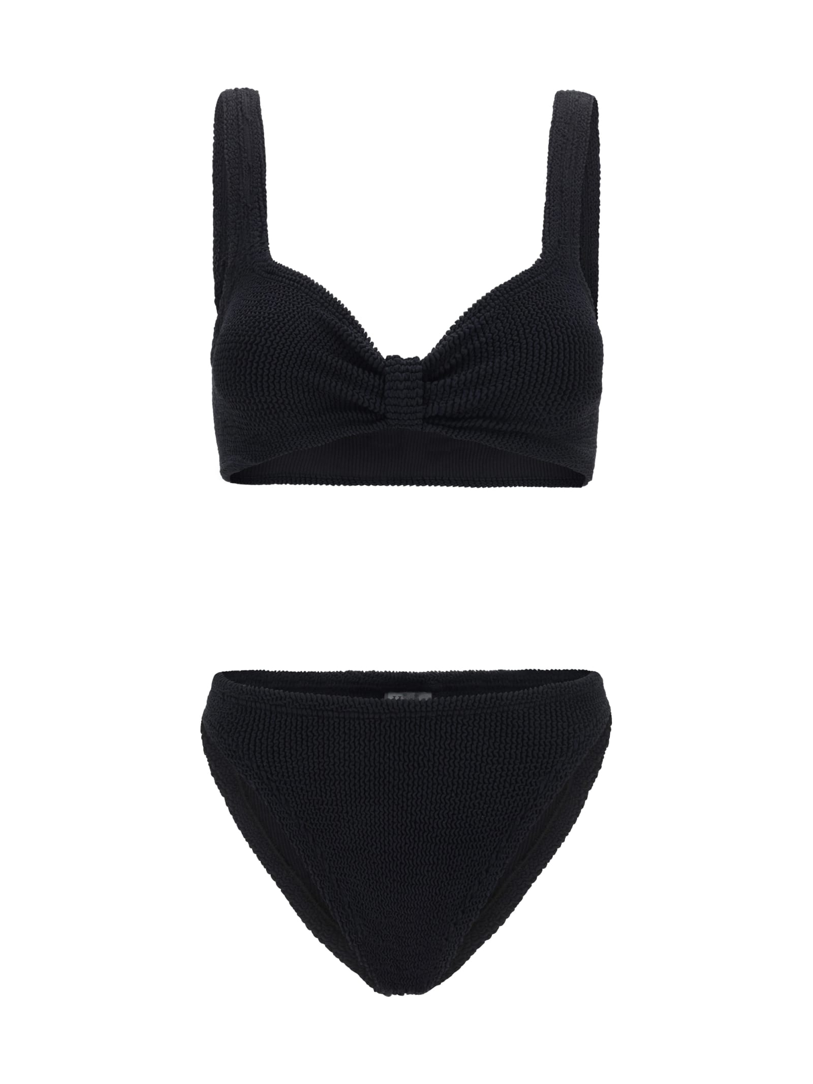 Shop Hunza G Bonnie Swimsuit In Black