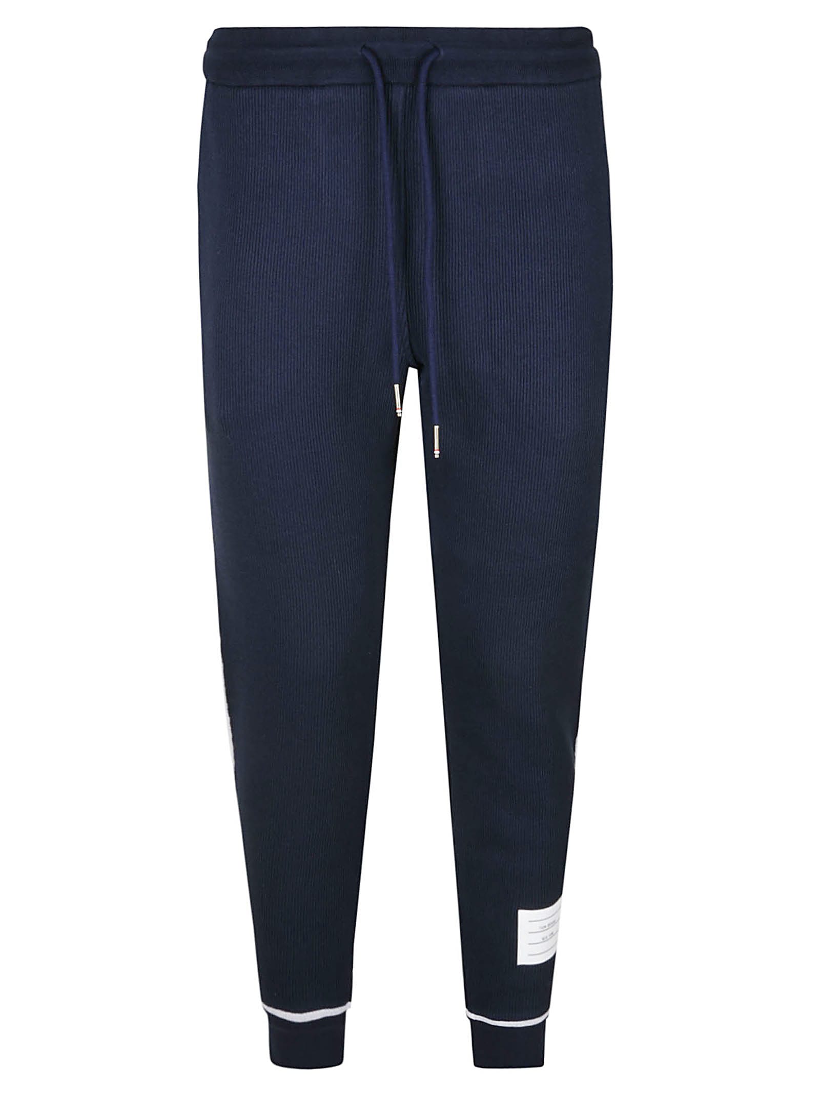 Thom Browne Contrast Cover Stitch Track Pants