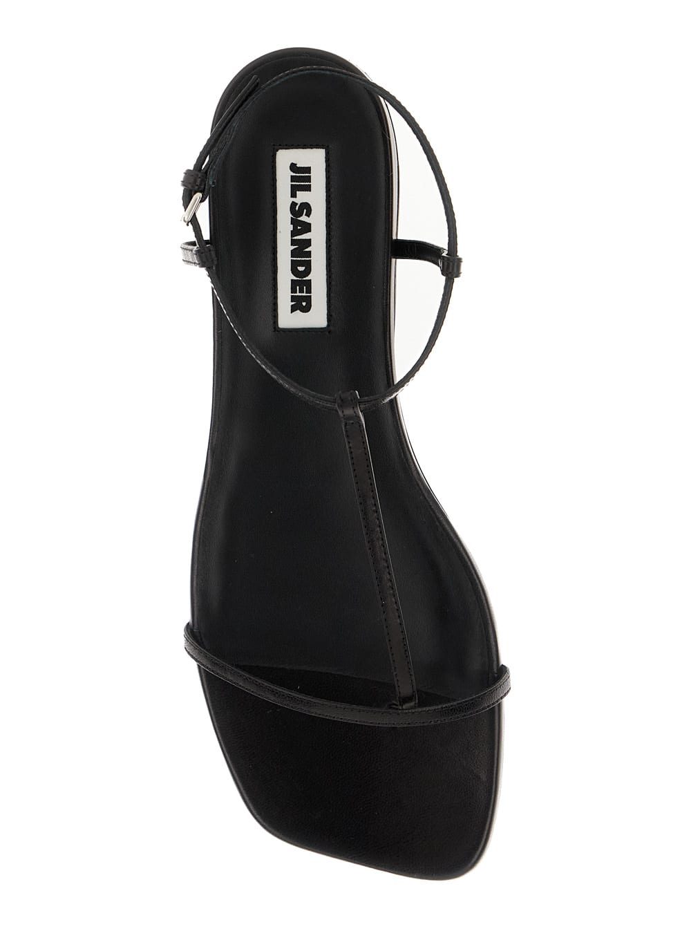 Shop Jil Sander Sandals In Black