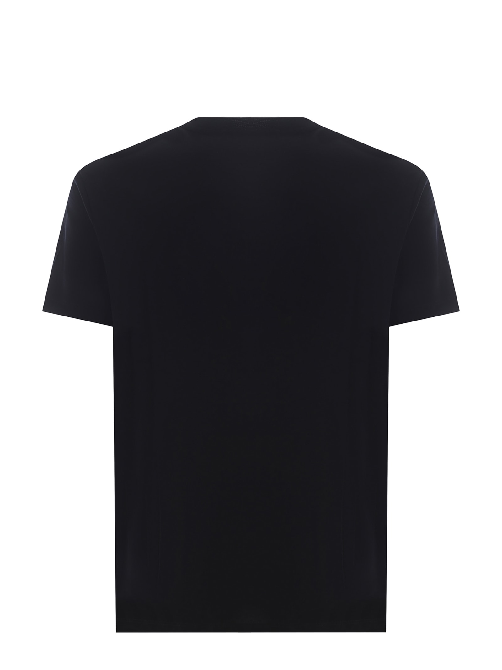 Shop Emporio Armani T-shirt  G.a Made Of Cotton In Blu