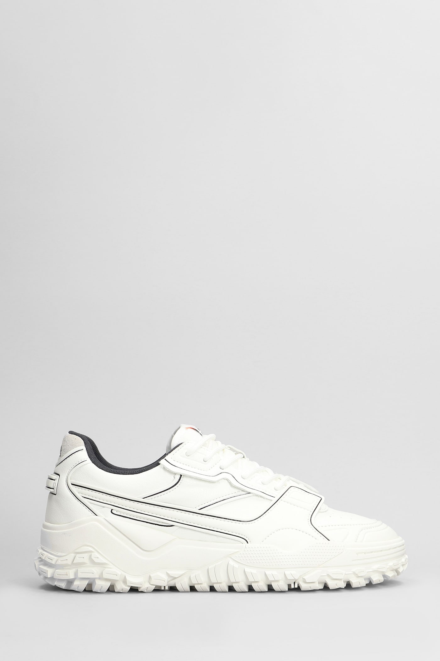 Lsr Dna 001 Sneakers In White Leather