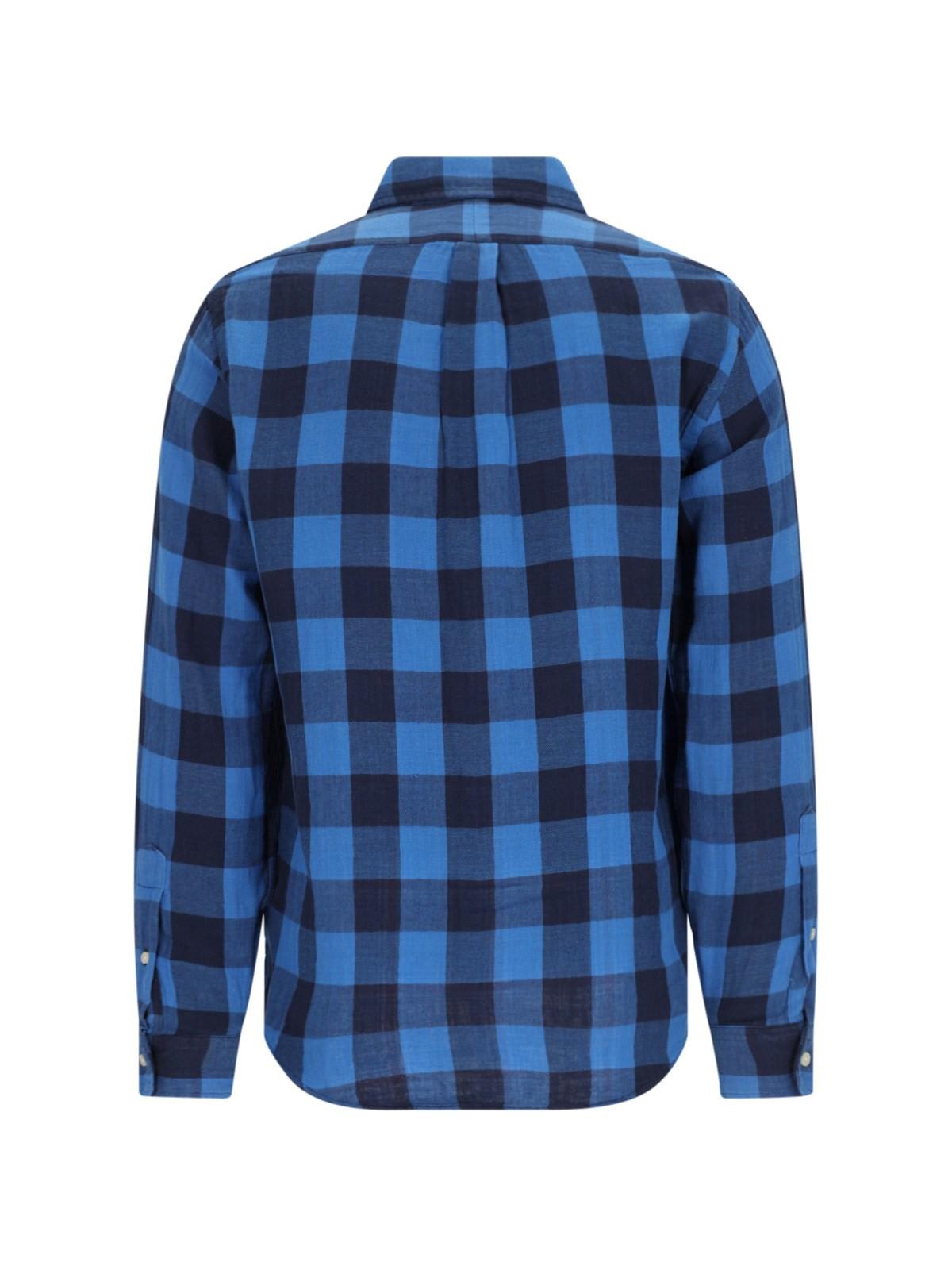 Shop Polo Ralph Lauren Checked Shirt In Royal Black