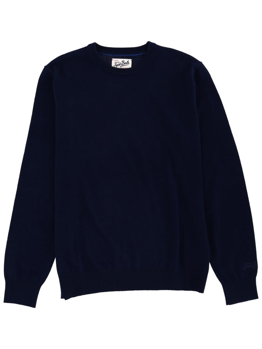 Mc2 Saint Barth Wool Sweater In Blue