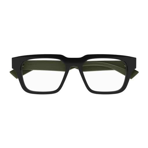 Shop Gucci Square Frame Glasses In 005 Black Green Transpare