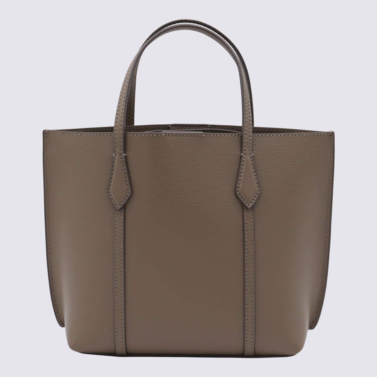 Tory Burch Brown Leather Perry Tote Bag In Brown