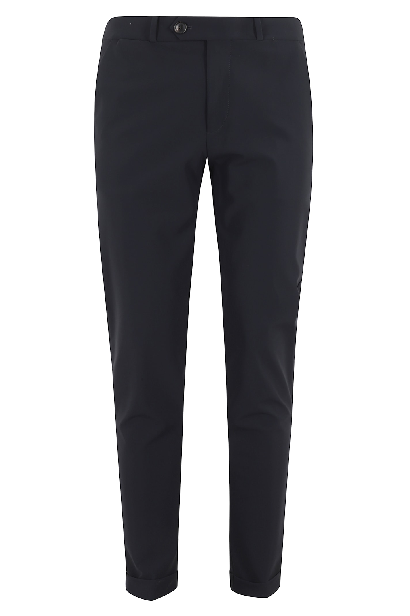 Rrd - Roberto Ricci Design Terzilio Turn-up Hem Chino Pants In Black
