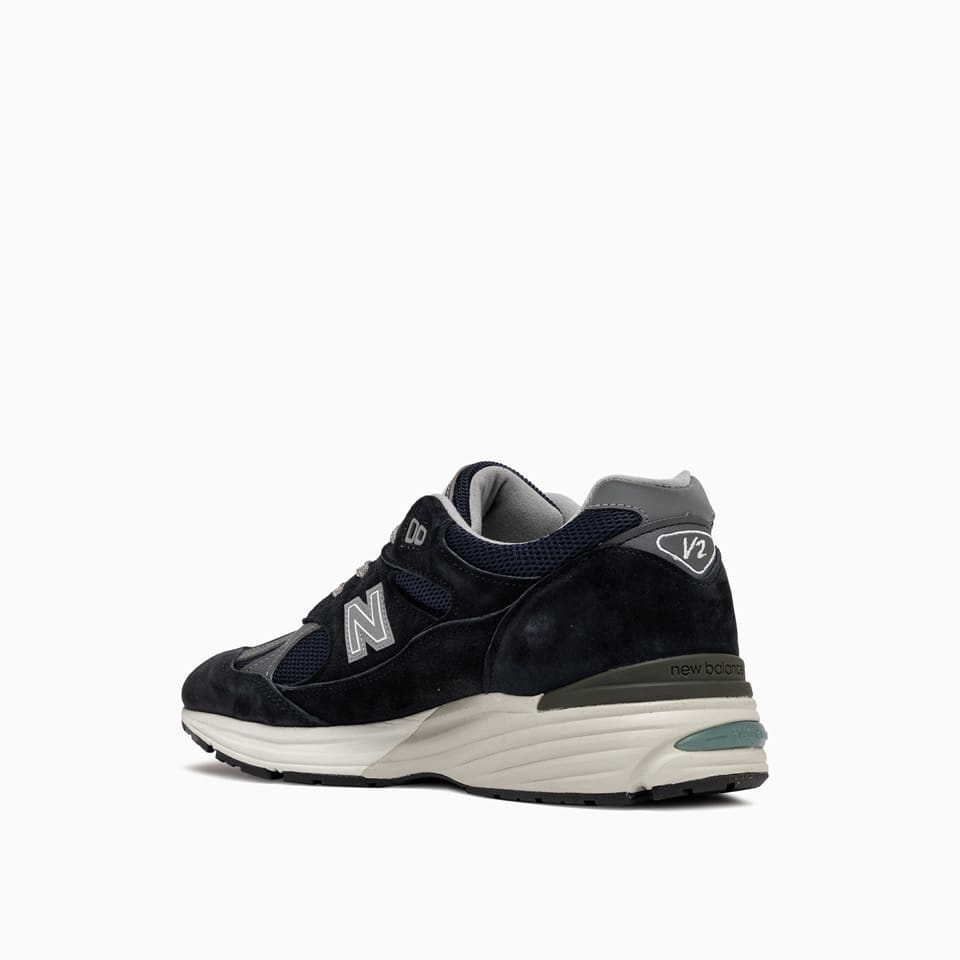 Shop New Balance 991v2 Made In Uk Sneakers U991nv2 In Navy D