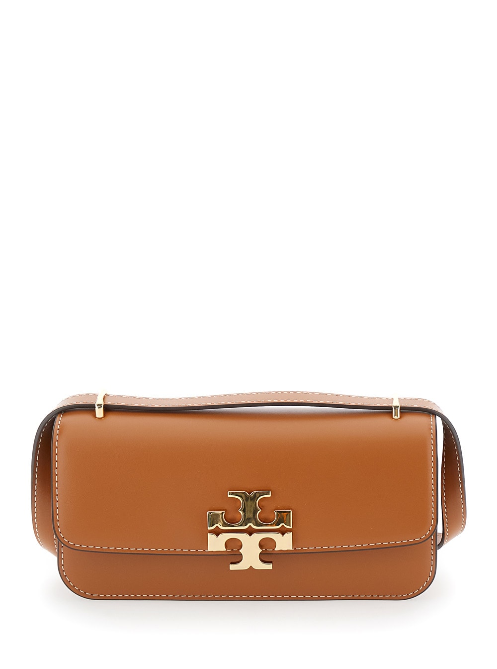 Shop Tory Burch Eleon Crossbody Bag In Beige