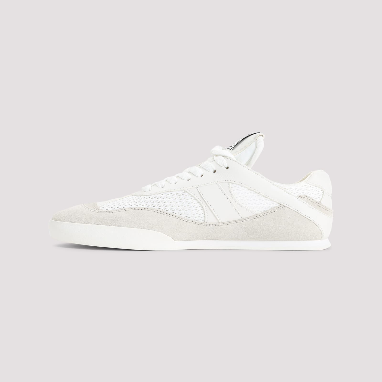 Chloé Kick Suede And Recycled Tissue Sneakers In White
