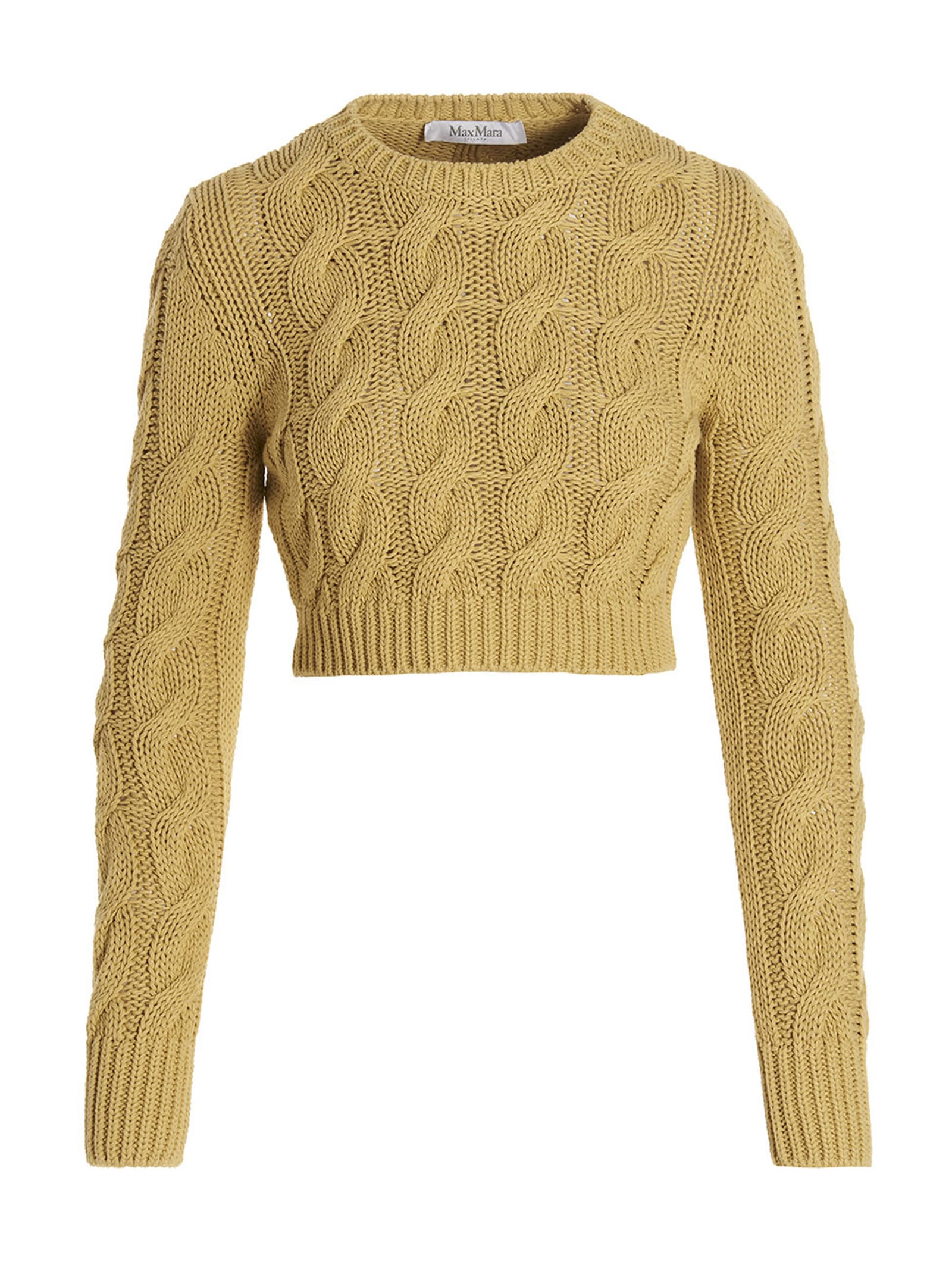 Shop Max Mara Sphinx Sweater In Yellow