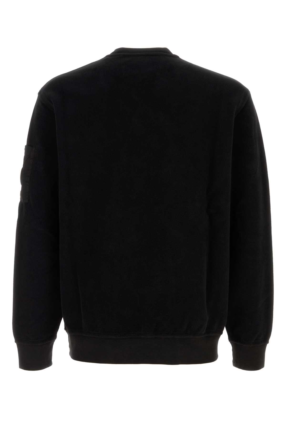 C.P. COMPANY BLACK COTTON SWEATSHIRT 