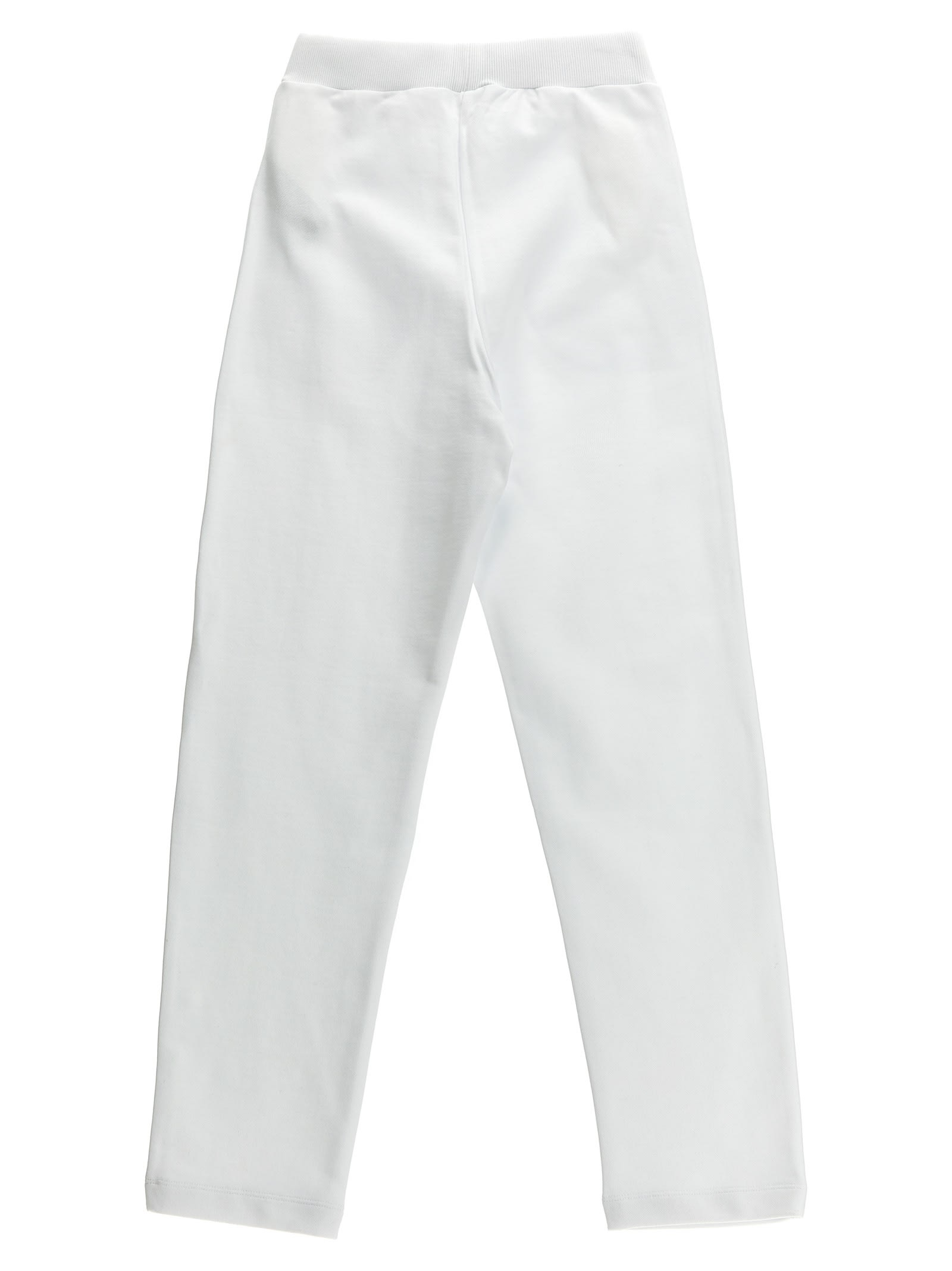 Shop Balmain Logo Button Joggers In White