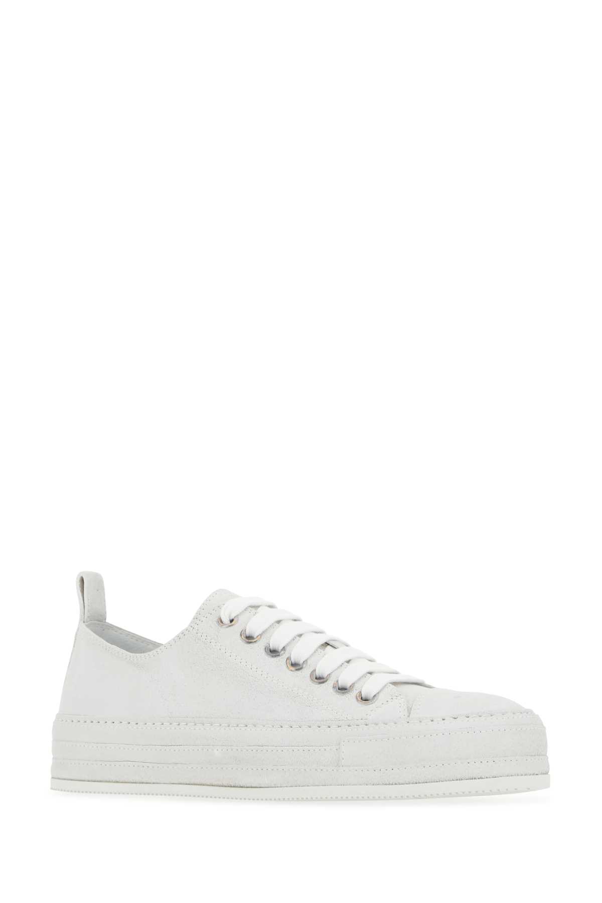 Shop Ann Demeulemeester Embellished Leather Sneakers In 001