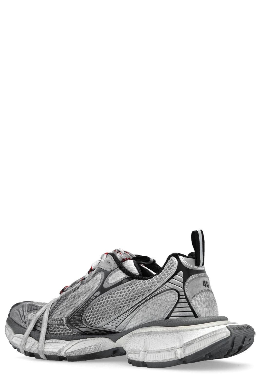 Balenciaga 3xl Lace-up Sneakers In Greywhitered