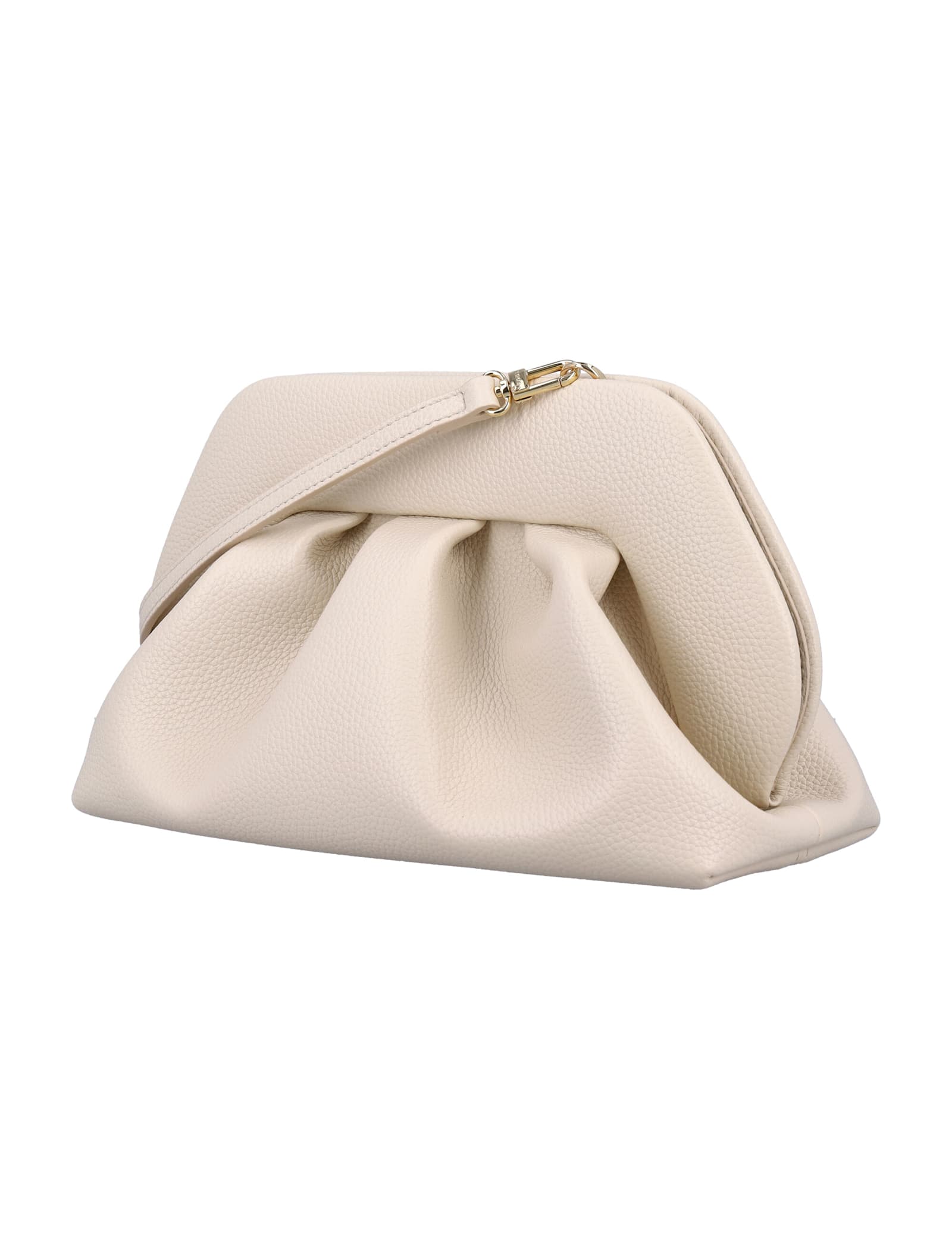 Themoirè Tia Vegan Fabric Clutch In Shell