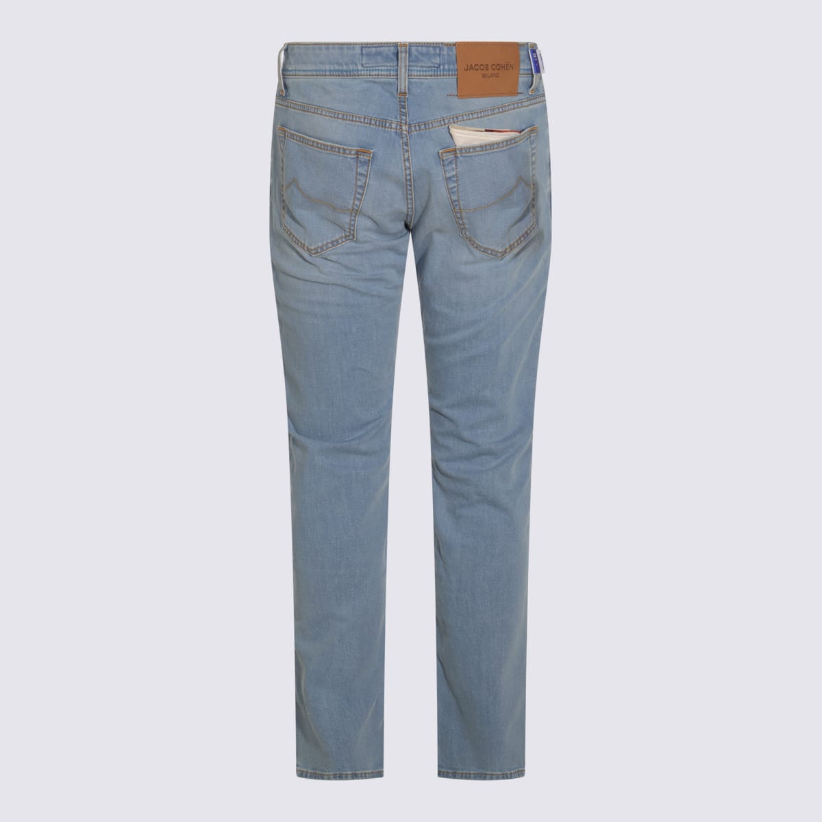Jacob Cohen Straight Fit Trousers Belt Loops In Blue