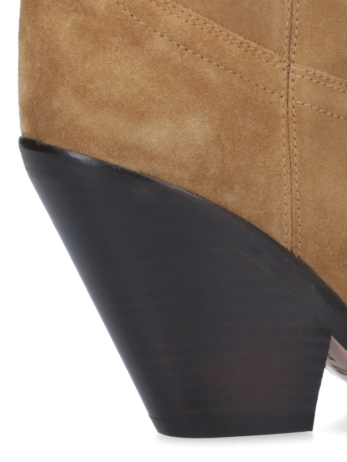 Isabel Marant Leyane Texan Ankle Boots In Taupe