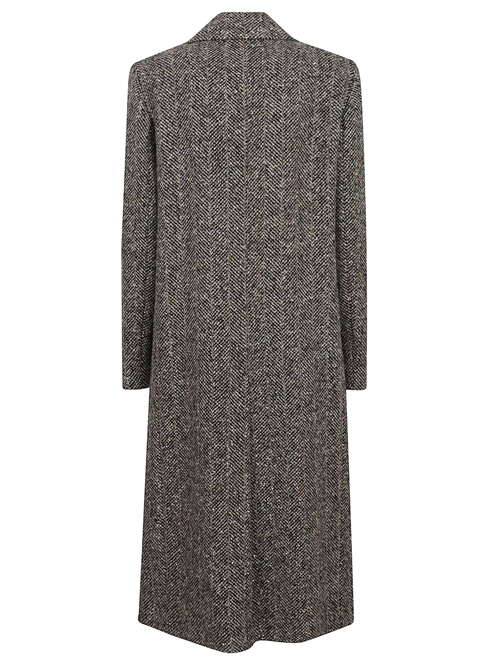 Peserico Cappotto Monopetto Donna In Brown