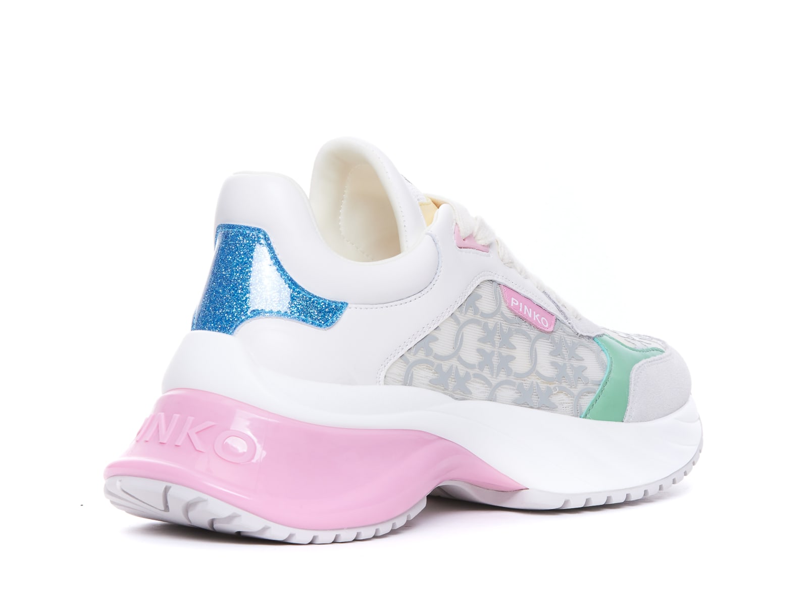 Shop Pinko Ariel 03 Sneakers In Ice/multicolor