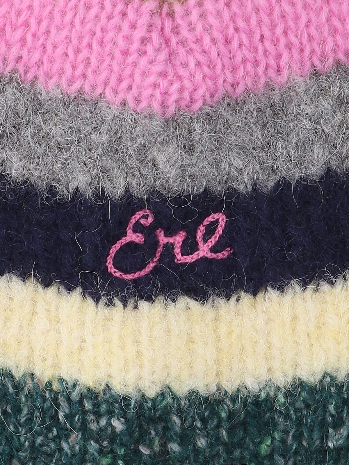 Erl Striped Soft Texture Hat For Everyday Wear In Multi