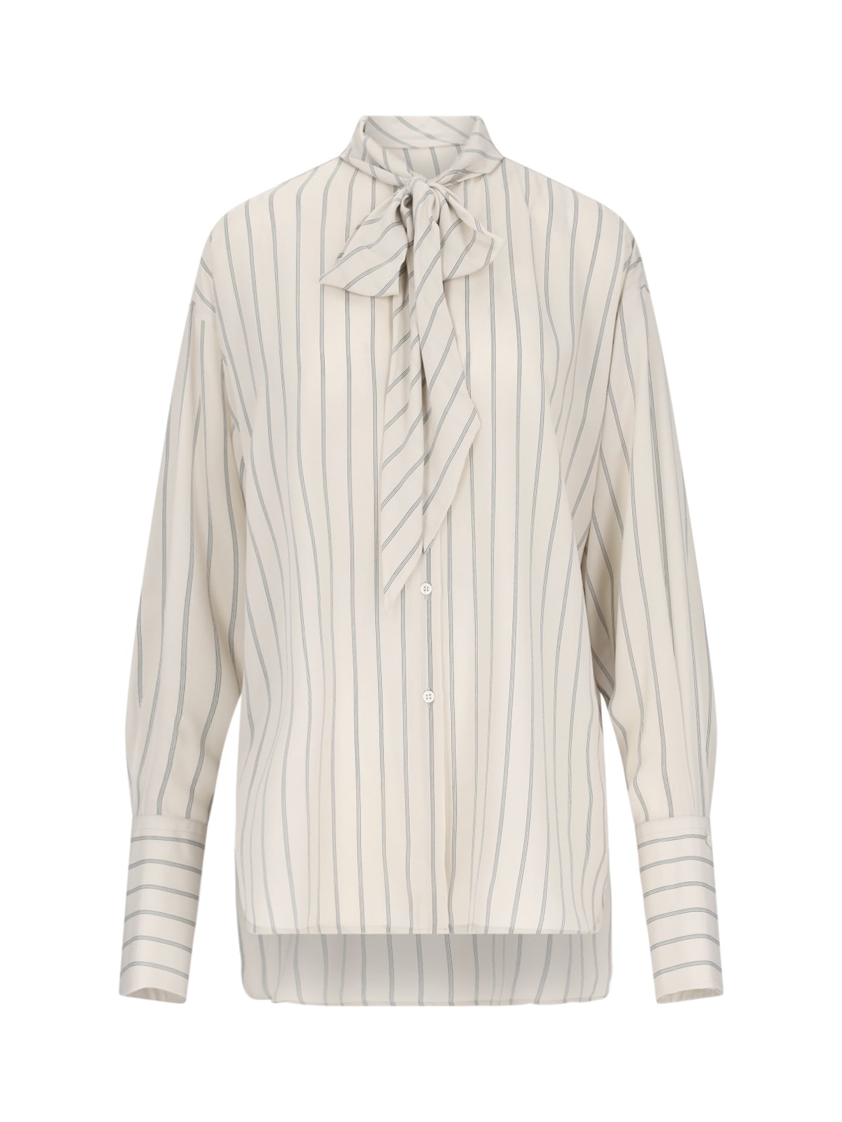 ERMANNO SCERVINO LAVALLIÈRE SHIRT WITH BOW 