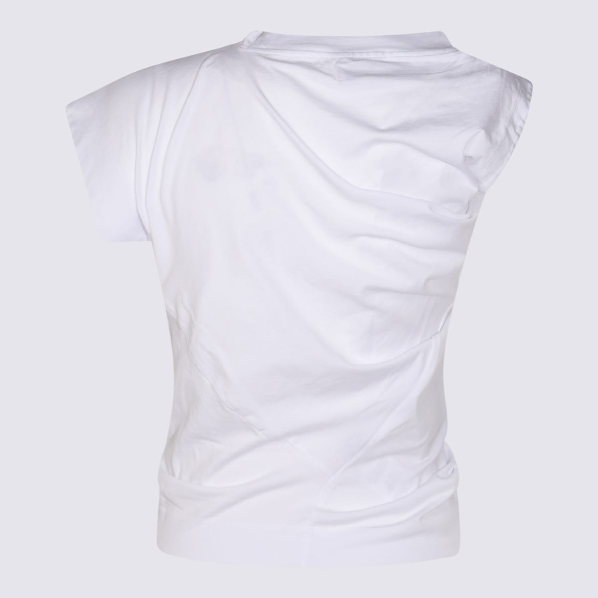 Vivienne Westwood Hebo Draped Cotton Top In White