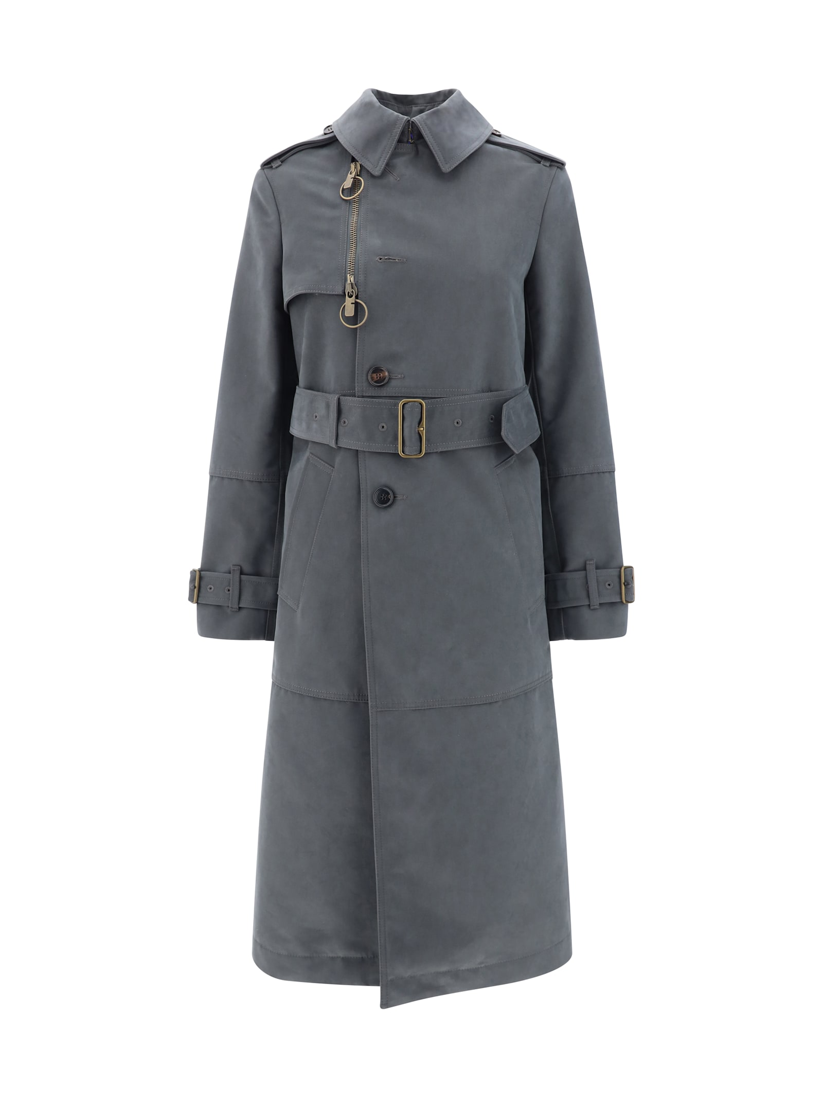 Shop Burberry Trench Coat In Cinder