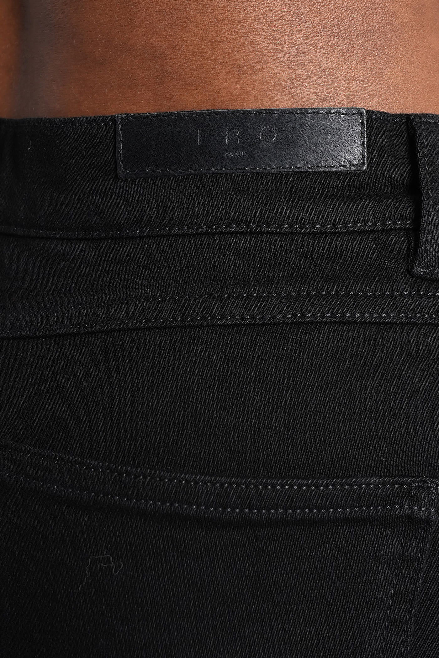 Iro Olivier Jeans In Black Cotton In Black