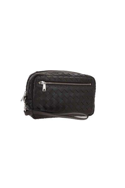 Shop Bottega Veneta Intrecciato Zipped Handbag In Fondant-silver