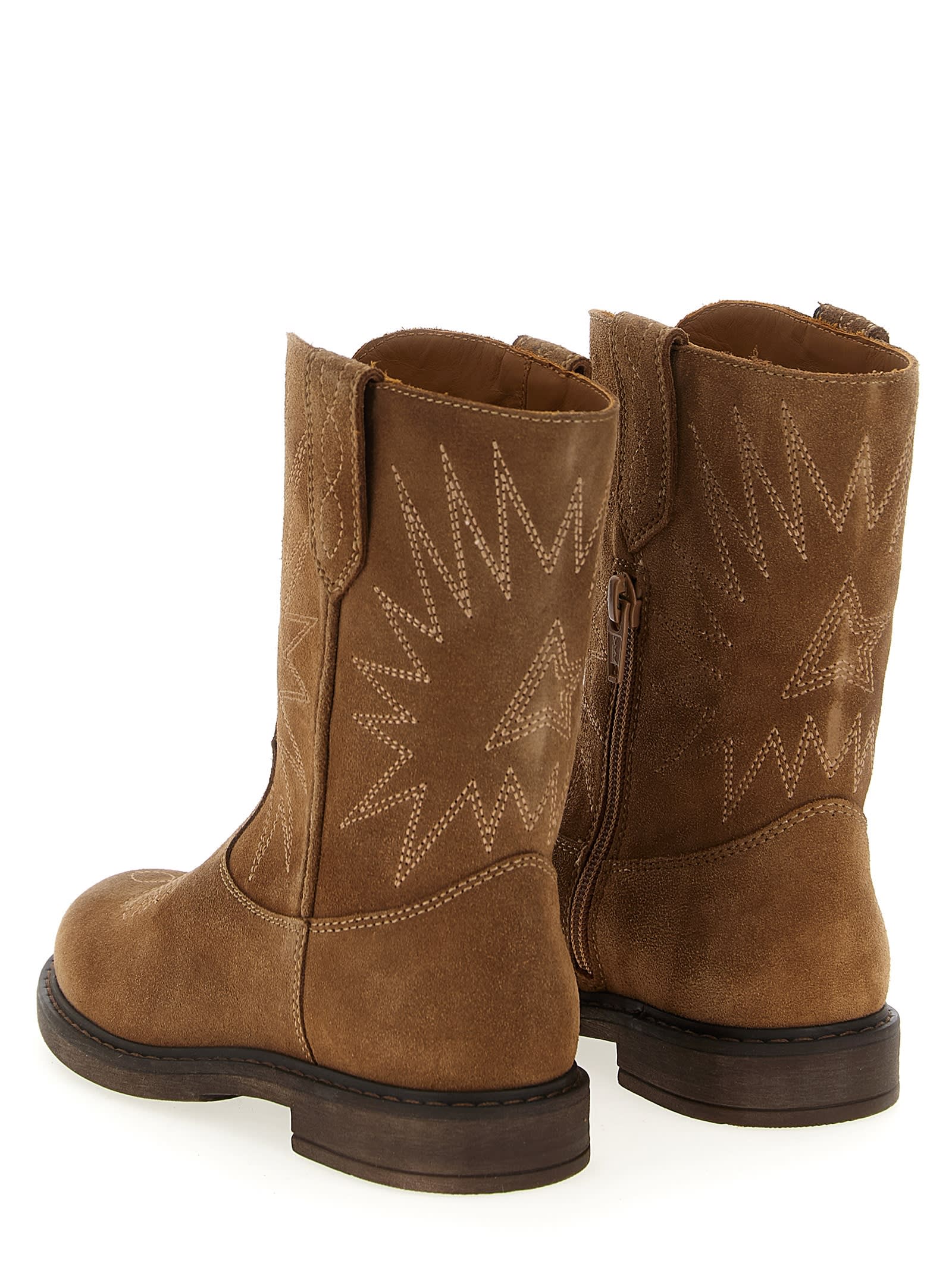 Golden Goose Wish Star Boots In Brown