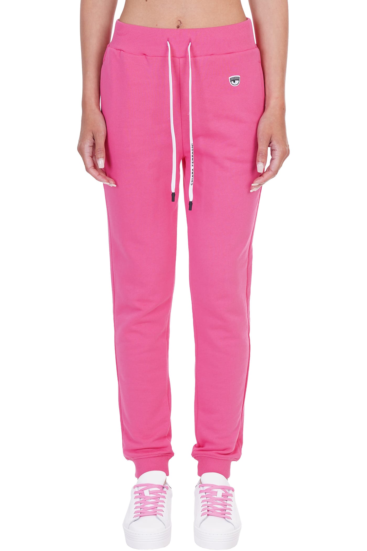 Chiara Ferragni Pants In Rose-pink Cotton