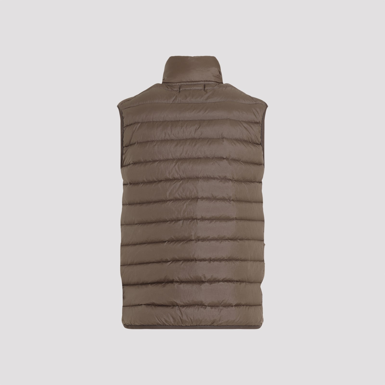 Shop Stone Island Polyamide Vest In Walnut