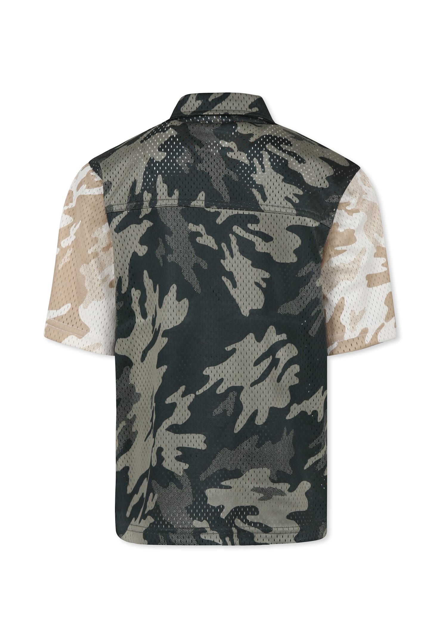 Timberland Green Shirt For Boy With Tree In Green