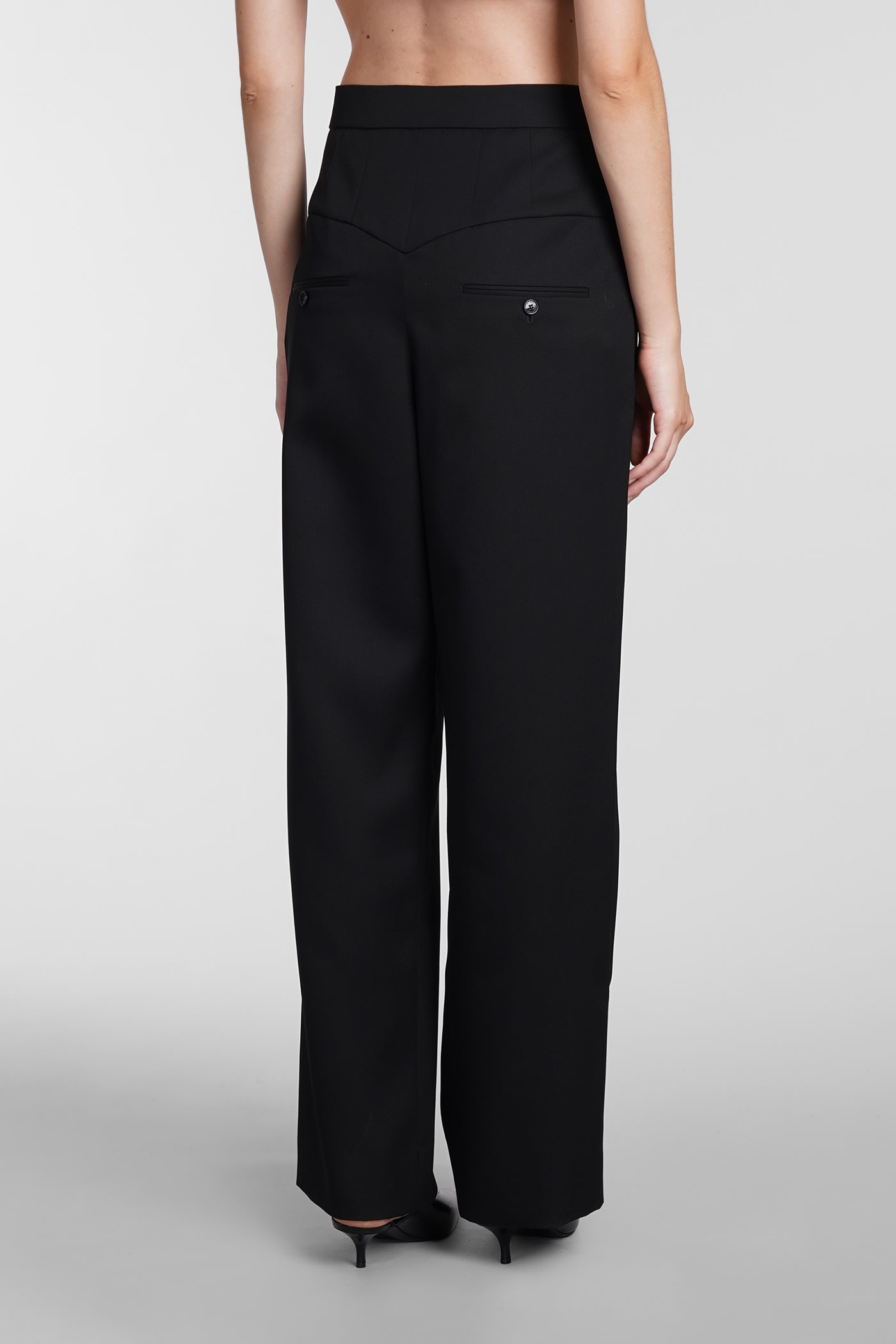 Shop Isabel Marant Staya Pants In Black Wool